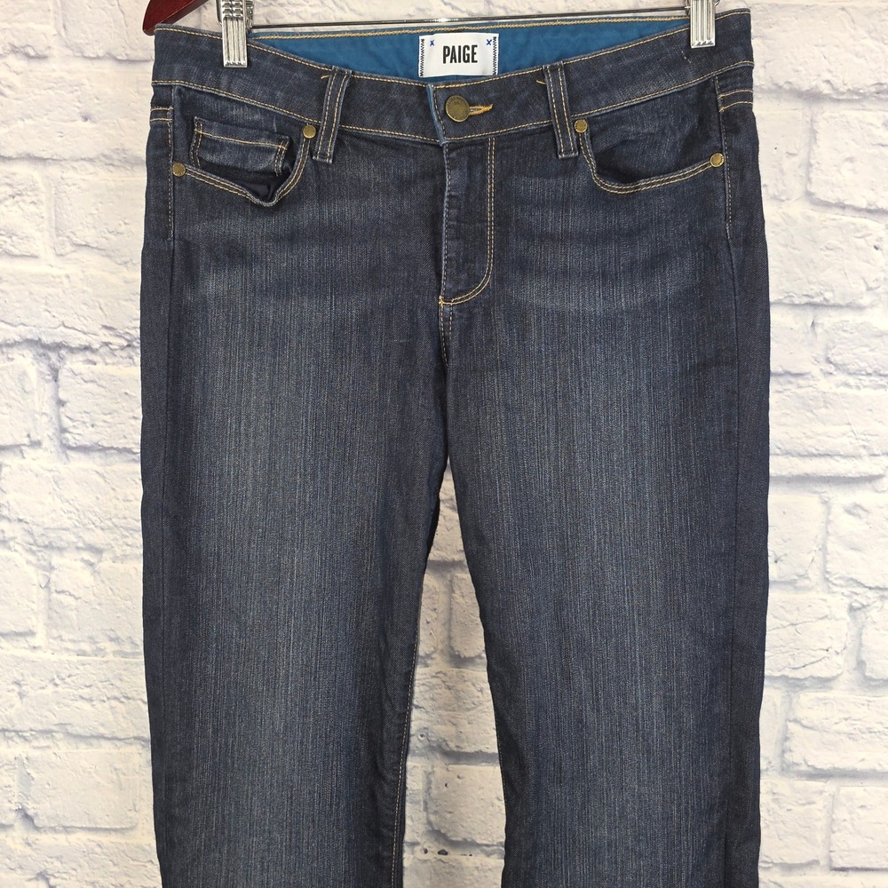 Paige Skyline Bootcut Jeans‎ Women Dark Wash Blue Denim Pants Bootcut Size 30X32